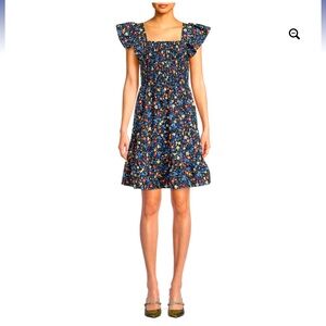 Time And Tru Women's Smocked Eyelet Dress